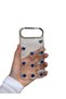 5 Colors Clover Stone Glittery Transparent iPhone 17 Air Compatible Phone Case Luxury Clover Design