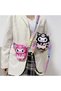 Black Kuromi Figured Mini Bag Girls' Baby Shoulder Strap Coin Wallet Crossbody Bag - 3
