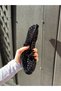 Black Velvet (Cerry) Stone-Embellished Women's Ballerinas - 5