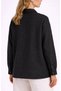 Women's Black Linen Low Sleeve Loose Fit Shirt - 4