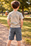 Boy's Denim Shorts Set Single Jersey Combed Cotton T-Shirt Summer Two-Piece Set I 4-12 Years Old I Boy's Set - 2