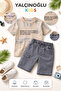 Boy's Denim Shorts Set Single Jersey Combed Cotton T-Shirt Summer Two-Piece Set I 4-12 Years Old I Boy's Set - 3