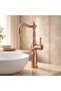 Copper Bronze Retro Dish Basin Fixture Rose Copper High Model Bathroom Fixture Special Design - 2