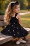 Linen Fabric Girls' Dress Set 2-Piece Combination with Buckle I Special Occasion Linen Dress I Summer Girls' Dress - 2