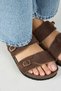 ®   Premium Gabi Genuine Leather Women's Daily Slippers with Double Belt Buckle - 7