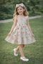 Linen Fabric Girls' Dress Set 2-Piece Combination with Buckle I Special Occasion Linen Dress I Summer Girls' Dress