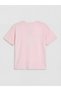 Lcw Kids Pink Printed Girl's Shorts Pajamas Set - 3