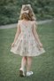 Linen Fabric Girls' Dress Set 2-Piece Combination with Buckle I Special Occasion Linen Dress I Summer Girls' Dress - 2
