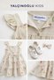 Linen Fabric Girls' Dress Set 2-Piece Combination with Buckle I Special Occasion Linen Dress I Summer Girls' Dress - 6