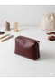 Women's Black Makeup Bag Faux Leather Organizer - 4