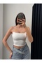 Stone Printed Thin Strap Crop Top - 3