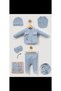Föy Buttoned 5-Piece Newborn Gift Baby Set Hospital Release - 100% Cotton - Holiday Set - 4