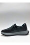 Genuine Leather Black Laceless Daily Comfortable Lightweight Orthopedic Men's Shoes - 3