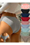Women's Ribbed Camisole Fabric Cotton Panties 10-Pack - 2