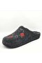 K-9521 Black Felt Anatomical Women's Winter Slippers - 3