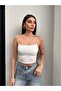 Stone Printed Thin Strap Crop Top - 4