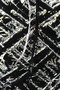 Multi-Strand Black Italian Mercerized and Silver Tassel Glitter Mix, Designer Knitting Yarn (500 Gr.) - 4