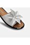 Large size women's genuine leather slippers 41-42-43-44-white - 8