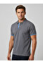 Men's Polo Collar Contrast Stripe Detailed Slim Fit T-Shirt - 3