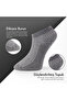 Pure Bamboo Men's Booties Flat Short Gray Socks Seamless Premium Boxed 6-Piece L5952Aznp Softaura - 3