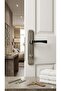Elite Series Premium Wc Door Handle Two-Tone Matte Brushed Chrome Stylish Design