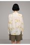 Fashion Fit Round Neck Meterage Printed Women's Sari Long Sleeve Shirt - 2