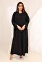 Premium Black Crepe Abaya with Elegant Thread Handwork on Sleeves Modest Luxury Wear - 6