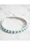 Hüner Aksesuar Krşstal Blue White Pearl Maternity Crown Engagement Crown Oaryi Crown - 2