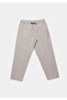 Regular Fit Mid Waist Straight Leg Men's Stone Trousers - 5