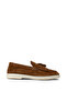 Men's Genuine Suede Tan Color Tasseled Loafer