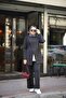 Modern Double-Breasted Cut 3-Piece Set - Tunic Sweater and Trousers Combination - 3