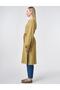 Lace-Up Collar Gofreli Tunic in Fat Green - 4