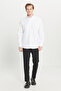 Men's White 100% Cotton Oxford Comfort Fit Relaxed Cut Button-Down Collar Shirt - 2