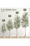 152/182/212/242cm (5/6/7/8FT) Artificial Olive Tree, Lifelike Faux Potted Plant for Home Office Decor - 4