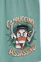 Green Character Printed Crew Neck T-Shirt and Boy's Shorts Set 23841 - 5
