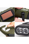 Emergency Flashlight Hand Crank & Solar Powered LED Torch Flashlight - Portable, Rechargeable, Portable, Heavy Duty, for Camping & Hiking, with Carabiner
