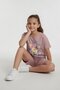 Gül Kurusu Girls Printed T-Shirt and Shorts 2-Piece Set 23856 - 5