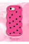 iPhone 6S Plus Compatible Shockproof Simple Red Silicone Phone Case Heart Pattern - 2