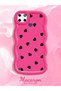 For Realme C25Y Compatible Shockproof Simple Red Silicone Phone Case Heart Pattern - 2