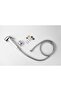 Streamflow™ Alpha Hand Trigger Bidet/Shattaf Set - Glossy Chrome / 120cm Stainless Steel - 4