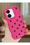 Vivo Y27S Compatible Shockproof Simple Red Silicone Phone Case Heart Pattern