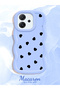Oppo Reno 14F Compatible Shockproof Simple Blue Silicone Phone Case Heart Pattern - 2