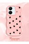 Vivo Y27 5g Compatible Shockproof Simple Pink Silicone Phone Case Heart Pattern - 2