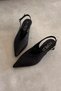 Ruby Black Genuine Leather Heeled Shoes