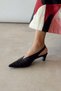 Ruby Black Genuine Leather Heeled Shoes - 5