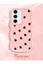 Samsung Galaxy S24 Fe Compatible Shockproof Simple Pink Silicone Phone Case Heart Pattern - 2