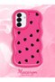 Samsung Galaxy A17 Compatible Shockproof Simple Red Silicone Phone Case Heart Pattern - 2