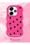 Simple Red Silicone Phone Case Heart Pattern for Poco M6 4g Compatible Shockproof - 2