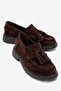 Amelia Women's Genuine Leather Loafer Brown Suede