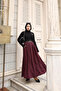 Pleat Detailed Belted Skirt - 4